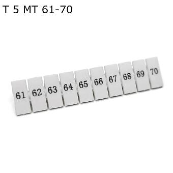 Полоса маркировочная 61-70, 50 шт.