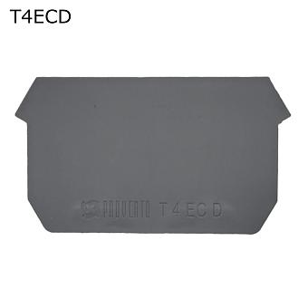 Крышка торцевая для 4-контактной винтовой клеммы 4 мм2, серая