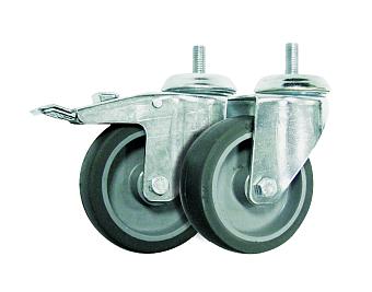 Ролик транспортировочный с тормозом М10, 2шт.