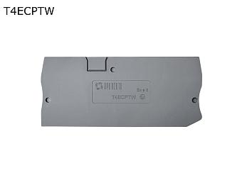 Крышка торцевая для 3-контактной push-in клеммы 4 мм2, серая