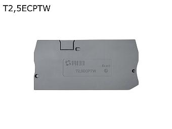 Крышка торцевая для 3-контактной push-in клеммы 2,5 мм2, серая