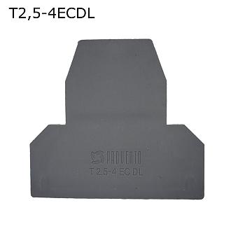 Крышка торцевая для двухуровневой винтовой клеммы 2,5-4 мм2, серая