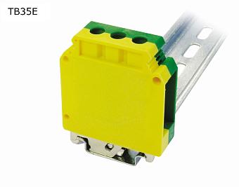 Клемма винтовая проходная 2 контакта 35 мм2, заземляющая