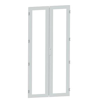 Дверь двухстворчатая обзорная для шкафа MPD