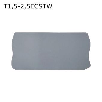 Крышка торцевая для 3-контактной пружинной клеммы 1,5-2,5 мм2, серая