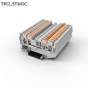 Клемма push-in c ножевым размыкателем 3 контакта 2,5 мм2, серая